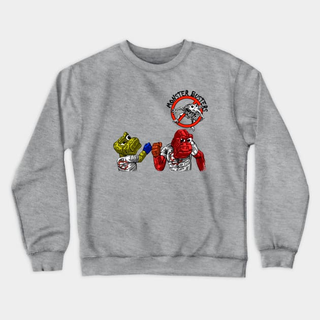 grass arts presents, monster busters Crewneck Sweatshirt by CampGrassArts